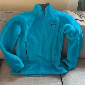 Turquoise fleece Patagonia jacket like new